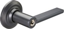 Yale Valdosta round Lever Entry (Keyed), Suede Black