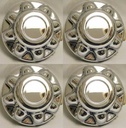 Set of 4 - PHOENIX Qt865Chn-X4, FITS HUBS with EIGHT 7/8" LUG NUTS on 6.5" BC, 16" WHEEL ABS CHROME PLATED HUB COVER, HUB CAP for 16" TRAILER WHEEL