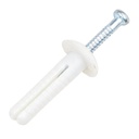 1/4X1-1/2"Plastic Hammer Drive Nail in Anchor (100 per Box) Cement Hammering Anchors