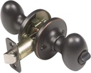 Design House 750588 Egg 2-Way Latch Door Knob, Oil Rubbed Bronze, Privacy/Bed & Bath
