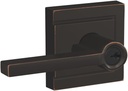 SCHLAGE F51A LAT 716 ULD Latitude Lever with Upland Trim Keyed Entry Lock, Aged Bronze