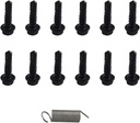 Self Locking Gate Latch Heavy Duty Post Mount Automatic Gravity Lever Wood/Pvc Fence Gate Lock with Fasteners Hardware(12 Screws+1 Spring) for Secure Pool Yard Garden Steel, Black