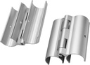 2 Pack Aluminum Snap-On Hinge for PVC Doors Vents or Gates,Perfect for Door Hinges for PVC Built Items (1.23 Inch/31Mm)