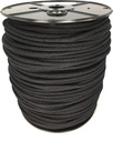 GREAT WHITE Sash Cord Black, 3/8" X 1,200' Spool (#12) Cotton Tie down Camping, Clothesline, Rigging, Crafts, Theater, Window Replacement, Entertainment Spot Cord DIY Home Improvement USA