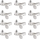 Uxcell Shelf Support Peg,5Mm L-Shaped Support, Furniture Cabinet Shelf,Bracket Pegs with Pin,For Kitchen Furniture Book Shelves Supplies,Silver Tone 80Pcs