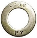 7/8" X 1 3/4" F436 Structural Flat Washer Plain Finish Medium Carbon Steel (Quantity: 100 Pcs) for 7/8 Inch Bolts / 1.75 Inch outside Diameter. inside Diameter: 15/16 Inch