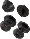Honeywell Safes & Door Locks 8101405 Classic Combo Door Knob, Oil Rubbed Bronze