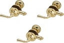 National Hardware N100-047 Storm Door Latch BRS, Sold as 3 Pack