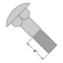 3/8-16 X 6 1/2" Carriage Bolts / 6" Thread/Steel/Zinc (Quantity: 175)