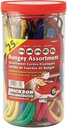 Bungee Cords - Assorted Sizes + Colours, 25 Pieces