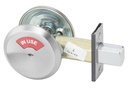 Yale D292 X 626 200 Series Deadbolt, Occupancy Indicator X Thumbturn, 2 3/4" Backset, 626 Satin Chrome Finish (085418)