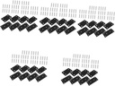 5 Sets Connecting Piece Flat Straight Brace Metal Corner Brackets Flat Plate Metal Bracket Small Metal Plate Flat Bracket Mending Plates Straight Bracket Wall Brackets Metal Plates