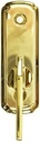 Andersen Newbury Style Gliding Door Thumb Latch in Bright Brass