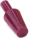 Caplugs UPH-SH Series UP0-H - Ultrabake Silicone Plugs with Handles - Tapered Fit, Reusable, High Temp, Threaded, Pink Silicone, 0.656" X 1.750" (Bag of 100)