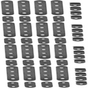 GLEAVI 96 Pcs Angle Code Bracket Wall Hanging Shelf Brackets for Decorative Corner Brackets Wall Hanging Bracket Braces Kit with Brackets Wire Glue Shelves Stainless Steel L-Bracket Metal