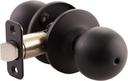 Design House Ball Privacy Door Knob in Matte Black