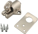 ZCZQC 1Set Automatic Latch Sliding Glass Door Window Spring Lock Stainless Steel Door and Window Pull Ring Bouncing Door Bolt Zinc Alloy (Downward)