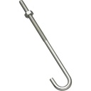 National Hardware N232-900 40 Pack 1/4" X 6" 2195BC Zinc Plated J Bolt with Hex Nut