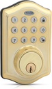 Honeywell Safes & Door Locks - Keyless Entry Door Lock with Smart Electronic Keypad Deadbolt - Easy Installation & 50 Different User Pin Codes - Auto Lock - Polished Brass - 2.9 X 2 X 6.2 in - 8712009