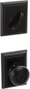 Schlage Lock Company F59GEO622ADD Georgian Interior Pack Knob Set with Single Cylinder Deadbolt, Matte Black (Interior Half Only)