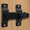 Flip Latch 180 Degree LISHAN Stainless Steel Material Door Hasp Latch Extra Large Sizes Use for Child&Pet Proof Shed Sliding Barn Doors Wood Fence Garden French Outdoor Garage