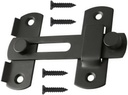 Barn Door Lock Latch 4 Inch Safety Door Lock Sliding Door Latch Bolt Gate Latch Stainless Steel,Matte Black Finish