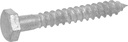 Hillman 812119 Hot Dipped Galavanized Hex Lag Screws, 1/2 X 12-Inch, 25-Pack, Galvanized