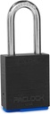 Paclock'S UCS-2A Padlock, Buy American Act Compliant, Black Anodized Aluminum, High Security 6-Pin Cylinder, Keyed Differently, 2" Tall Hardened Steel Shackle