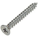 Hillman 10 In. X 1-1/4 In. L Phillips Flat Head Zinc-Plated Steel Sheet Metal Screws 100 1 Pk