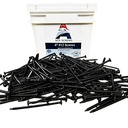 Ace Screws #12 4" (1,000Pc) FM Approved Skinnynstrong Roof Fastener - Black, Self Tapping into Metal and Wood Roof Decks, Corrugated Roofing, Commercial, Insulation, EPDM, TPO