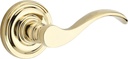 Baldwin Reserve 9BR3500-002 Traditional Curve Right-Handed Half-Dummy Lever in Polished Brass