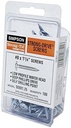 Simpson Strong-Tie Strong-Drive No. 8 X 1-1/4 In. L Phillips Wafer Head Zinc-Plated Steel Connector Screw