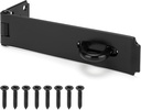 Heavy Duty Door Hasp Latch 7-3/4" Extra Thick Steel Gate Door Lock Safety Padlock Clasp Hasp Lock Hardware Latch for Outdoor Fence Gate,Barn Door,Shed Closet Cabinet, Drawer,Black Finish
