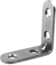 Modket M4323-112-ZP-100 Corner Braces 1-1/2” X 1-1/2” Angle Brackets 90 Degree Joint Braces Fastener Heavy Duty Shelf Wall Hanging Support L Shape Bracket 100 Pcs