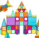 60 Pieces Magnetic Tiles | Super Magnetic Tiles | STEM Certified | Ages Children to Adult 3+