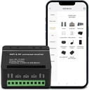 SM18-03W Wifi Controller APP Remote Control Compatible with Alexa, Google Assistant, IFTTT, Gate Remote Control Work for Automatic Swing Sliding Gate Opener Garage Door Opener