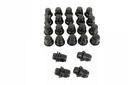24 PCS Black 12X1.5 Wheel Lug Nuts Mag Seat Washer for Lexus Scion Toyota Camry