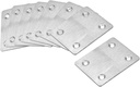 Uxcell Repair Plate, 60Mm X 50Mm, Flat Fixing Mending Bracket Connector, 8 Pcs