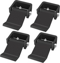 Weld on Hinges,Dump Trailer Door Hinges Steel Gate Hinges Heavy Duty,Greaseable,Strap Style Short Leaf (Pack of 4)