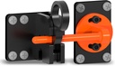 Self-Locking Automatic Gravity Lever Gate Latch, (Extra Thick 6Mm) Heavy Duty Door Latch with Padlock Hole, Gravity Latch for Wooden Fence, Sliding Swing Open Door, Garden, Wicket, Garage