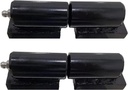 Hlmoptimo Barrel Hinges Heavy Duty Gate Hinges Barrel Hinges Weld on Hinges 5 Inch 2 Packs Heavy Duty Barrel Hinges 450 Lbs Load Capacity for Swing Gate Trailer Ramp Gate Fence Gate