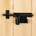 Slide Bolt Gate Latch Heavy Duty Gate Locks for Outdoor Fence, Door Latch with Padlock Hole for Shed Door, Wooden Fence, Yard Door, Outdoor Latch, Black 1 Pack