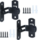 2 Pack 90 Degree Flip Sliding Barn Door Lock Latch for Privacy - Safe Latches, Shed Door Latch for Outdoor Fence, Barn Door, Wooden Fence, Outdoor Fence, Cabinet, Shed, Sliding Doors