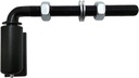 Universal Industrial Heavy Duty 3/4" J-Bolt Gate Hinge Steel Pivot Hinge Welded Hinge for Welding on Larger Iron or Steel Gates, Adjustable 8 1/2" Long Bolts Ball Bearing (Sold as a Single)