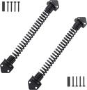 HOME MASTER HARDWARE 11" Gate Spring Self Closing Outdoor, Heavy Duty Gate Springs Black,Automatic Gate Closer for Wooden and Vinyl Fence, Adjustable Tension Door Springs to Close Door(Steel,2 Pack)