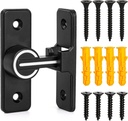 Peohud Barn Door Lock Hardware, 90 Degree Luminous Flip Gate Latch, Heavy Duty Sliding Door Lock for Home Security, Bedroom, Bathroom, Office