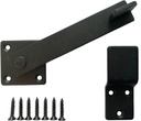 Sturdy 6" Matte Black Barn Flip Latch Hardware for Fence Gate and Barn Door