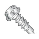 #8 X 1 1/2" Self-Drilling Screws/Unslotted/Hex Washer Head / 410 Stainless Steel / #2 Drill Point (Carton: 3,000 Pcs)
