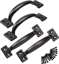 Tambee 6-1/2" Pulls Gate Handle Metal Handle Gate Pull Handle Shed Door Handle Fence Gate Handles for Wooden Fences Outdoor