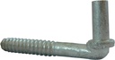 J Bolt Hinge: 5/8" X 6" Long Screw-In Lag Bolt Hinge for Chain Link Fence ~ Easy Install, Heavy Duty Screw Hook and Eye Male Hinge ~ Gate Post Side Hinge Bolt ~ Pin Hinge Lag-Bolt.